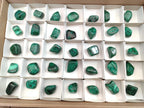 Polished Flower Banded Malachite Free Forms x 35 From Congo