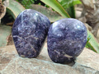 Polished Silver Leaf Lepidolite Standing Display Pieces x 6 From Zimbabwe