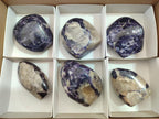 Polished Silver Leaf Lepidolite Standing Display Pieces x 6 From Zimbabwe