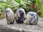 Polished Silver Leaf Lepidolite Standing Display Pieces x 6 From Zimbabwe