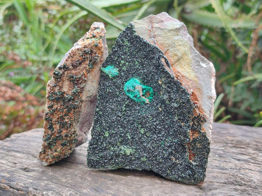 Natural Crystalline Libethenite Specimens on Dolomite Matrix x 3 From Shituru Mine, Congo