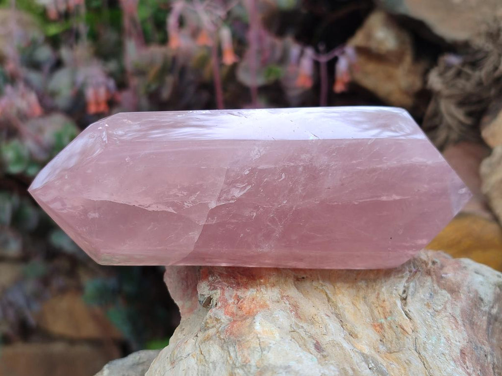 Polished Mix of Gemmy Rose Quartz Pieces x 6 From Madagascar