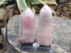 Polished Mix of Gemmy Rose Quartz Pieces x 6 From Madagascar