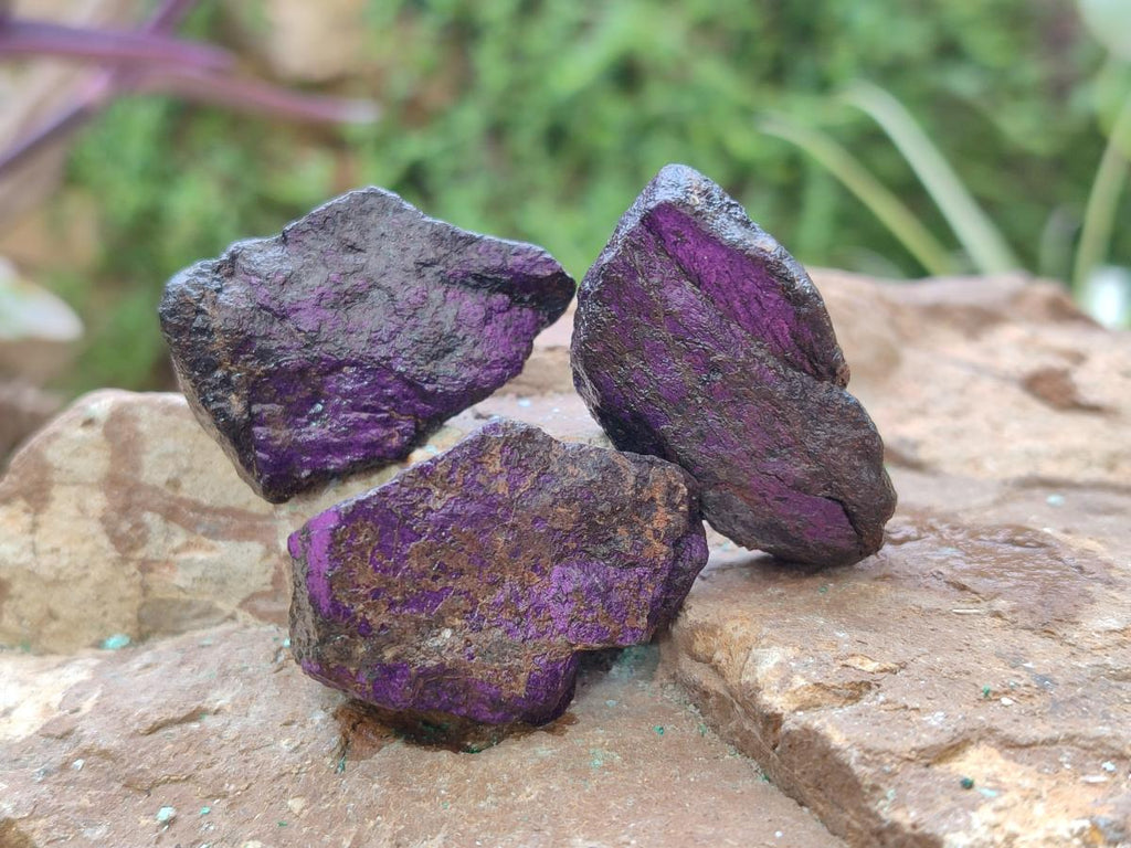 Natural Metallic Cobbed Purpurite Specimens x 70 From Erongo, Namibia - Toprock Gemstones and Minerals 