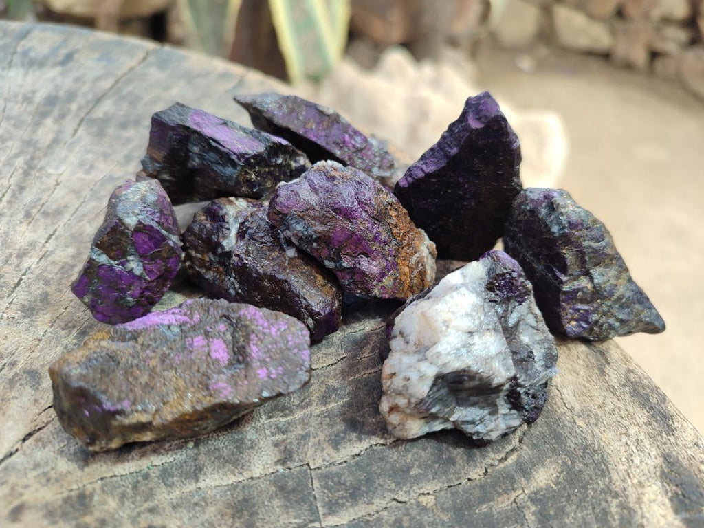 Natural Metallic Cobbed Purpurite Specimens x 70 From Erongo, Namibia - Toprock Gemstones and Minerals 