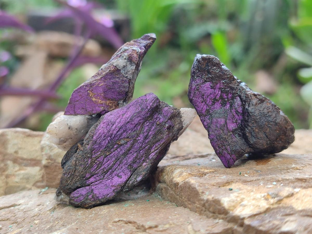 Natural Metallic Cobbed Purpurite Specimens x 70 From Erongo, Namibia - Toprock Gemstones and Minerals 