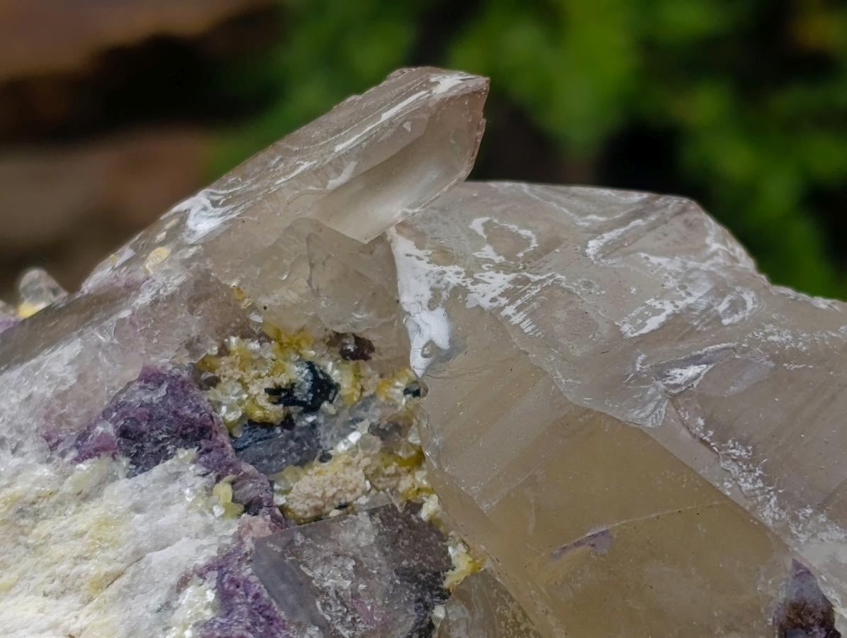Natural Smokey Quartz Clusters with a Variety of Inclusions x 2 From Khorixas, Namibia - Toprock Gemstones and Minerals 