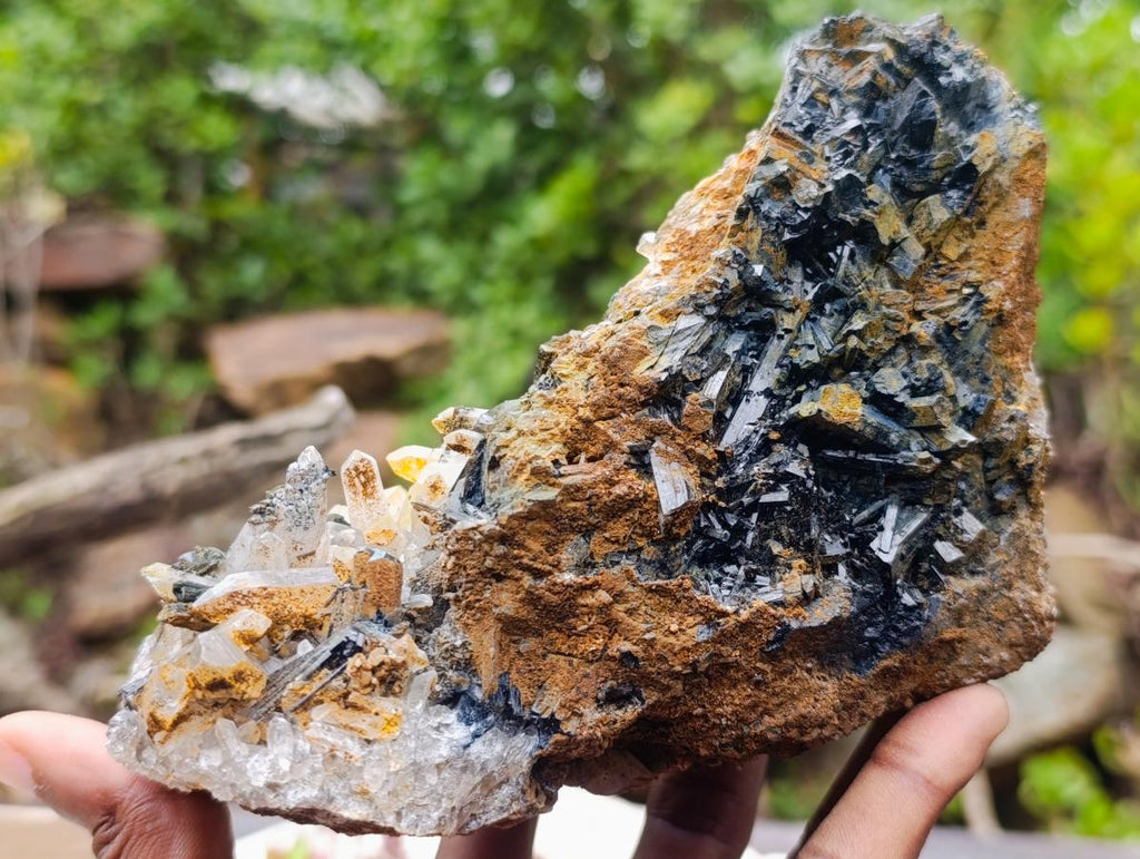 Natural Smokey Quartz Clusters with a Variety of Inclusions x 2 From Khorixas, Namibia - Toprock Gemstones and Minerals 