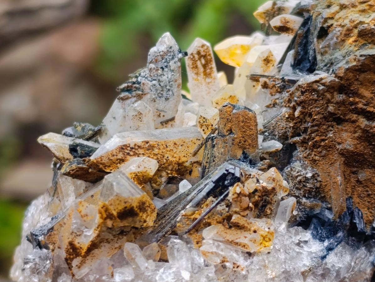 Natural Smokey Quartz Clusters with a Variety of Inclusions x 2 From Khorixas, Namibia - Toprock Gemstones and Minerals 