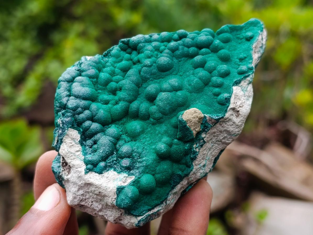 Natural Botryoidal Malachite Specimens x 6 From Kolwezi, Congo - Toprock Gemstones and Minerals 