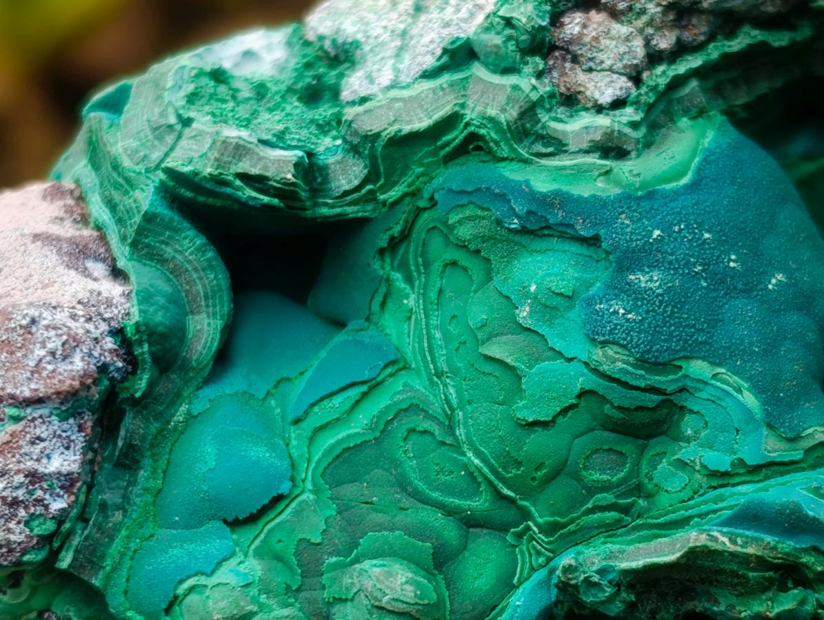 Natural Botryoidal Malachite Specimens x 6 From Kolwezi, Congo - Toprock Gemstones and Minerals 