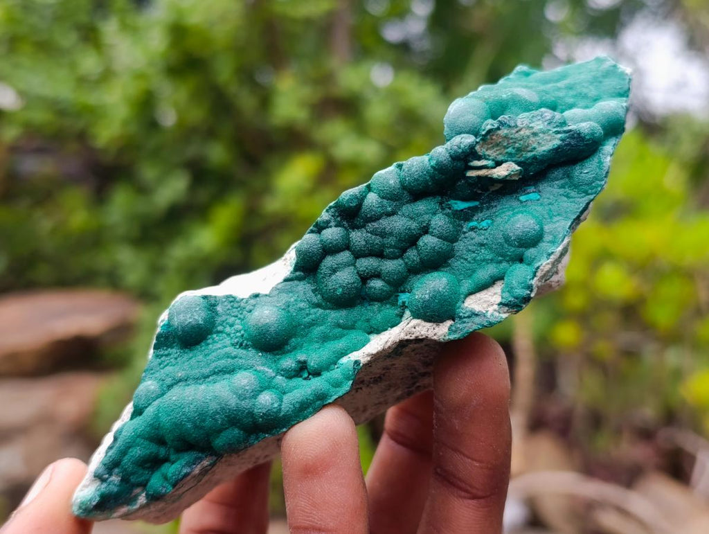 Natural Botryoidal Malachite Specimens x 6 From Kolwezi, Congo - Toprock Gemstones and Minerals 