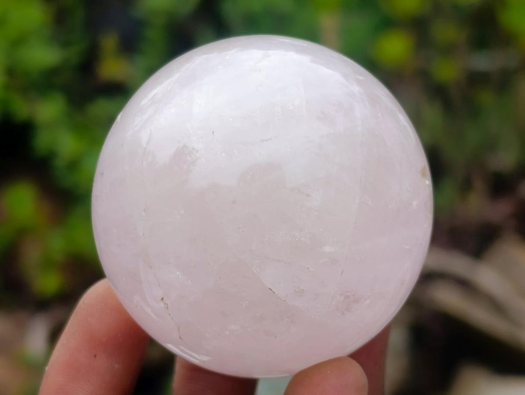 Polished Small Gemmy Rose Quartz Sphere x 6 From Madagascar - Toprock Gemstones and Minerals 