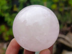 Polished Small Gemmy Rose Quartz Sphere x 6 From Madagascar - Toprock Gemstones and Minerals 