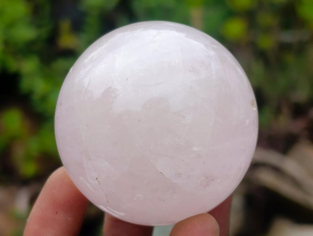 Polished Small Gemmy Rose Quartz Sphere x 6 From Madagascar - Toprock Gemstones and Minerals 