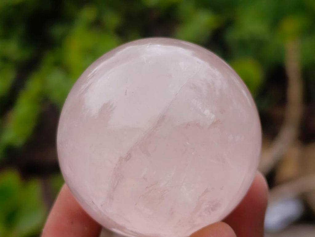Polished Small Gemmy Rose Quartz Sphere x 6 From Madagascar - Toprock Gemstones and Minerals 
