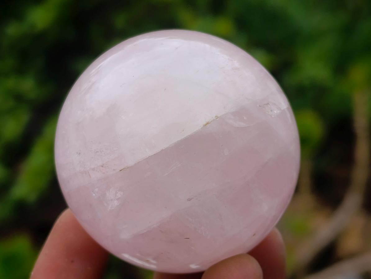 Polished Small Gemmy Rose Quartz Sphere x 6 From Madagascar - Toprock Gemstones and Minerals 