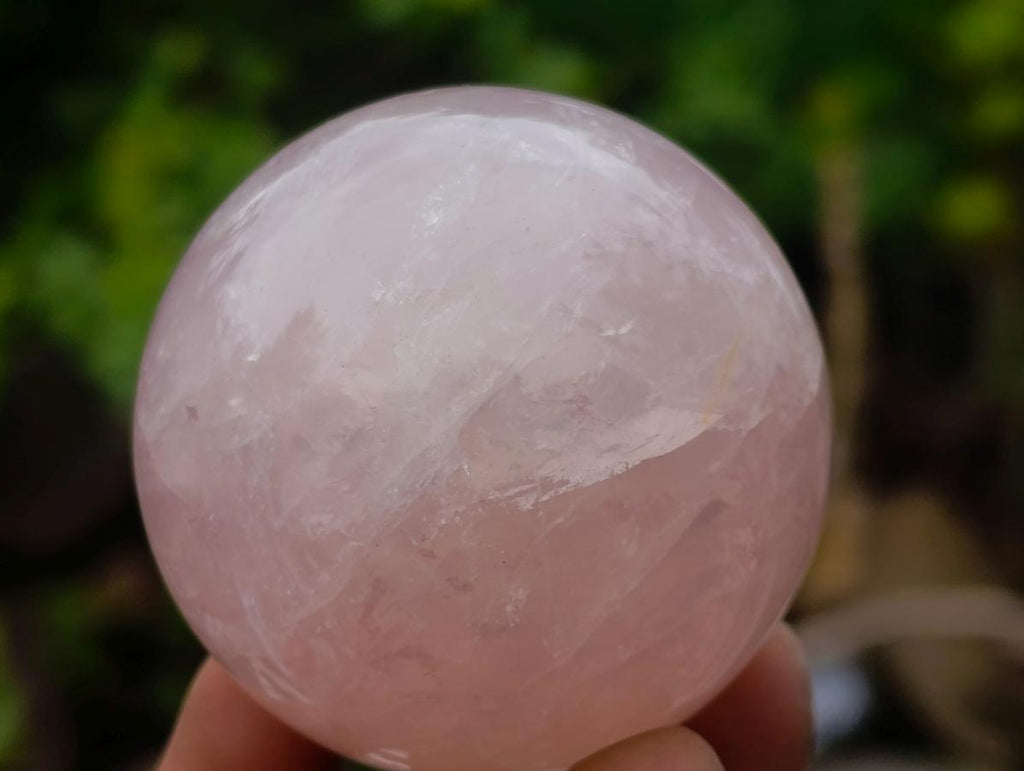 Polished Small Gemmy Rose Quartz Sphere x 6 From Madagascar - Toprock Gemstones and Minerals 