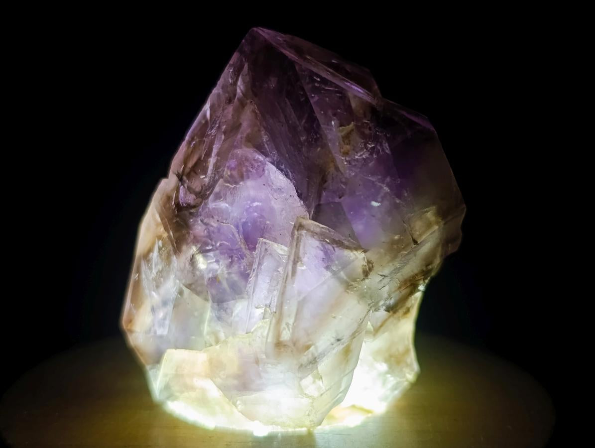 Natural Smokey Window Amethyst Skeletal Crystals x 12 From Chiredzi, Zimbabwe - Toprock Gemstones and Minerals 