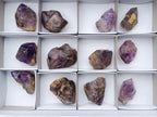 Natural Smokey Window Amethyst Skeletal Crystals x 12 From Chiredzi, Zimbabwe - Toprock Gemstones and Minerals 