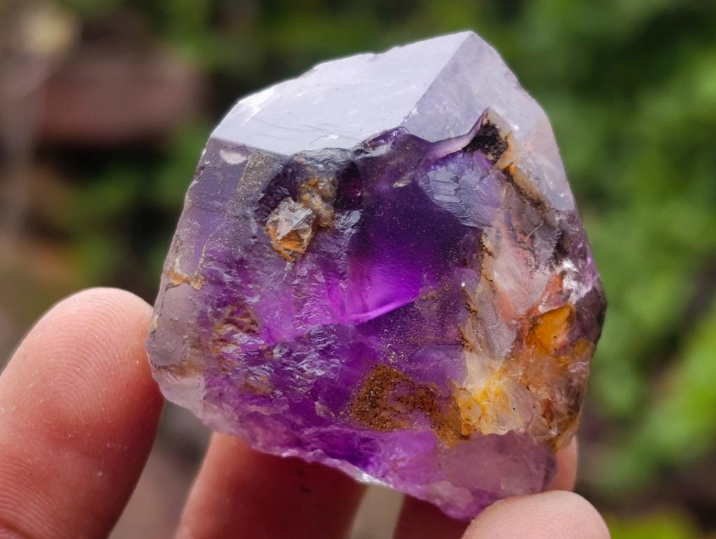Natural Smokey Window Amethyst Skeletal Crystals x 12 From Chiredzi, Zimbabwe - Toprock Gemstones and Minerals 