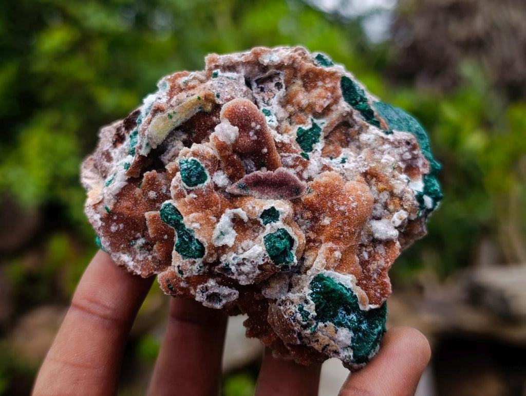 Natural Rare Drusy Coated Chrysocolla Specimens with Malachite on Dolomite Matrix x 12 From Lupoto Mine, Congo - Toprock Gemstones and Minerals 