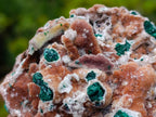 Natural Rare Drusy Coated Chrysocolla Specimens with Malachite on Dolomite Matrix x 12 From Lupoto Mine, Congo - Toprock Gemstones and Minerals 