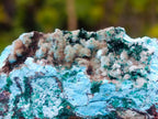 Natural Rare Drusy Coated Chrysocolla Specimens with Malachite on Dolomite Matrix x 12 From Lupoto Mine, Congo - Toprock Gemstones and Minerals 
