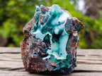 Natural Rare Drusy Coated Chrysocolla Specimens with Malachite on Dolomite Matrix x 12 From Lupoto Mine, Congo - Toprock Gemstones and Minerals 