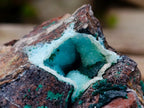 Natural Rare Drusy Coated Chrysocolla Specimens with Malachite on Dolomite Matrix x 12 From Lupoto Mine, Congo - Toprock Gemstones and Minerals 