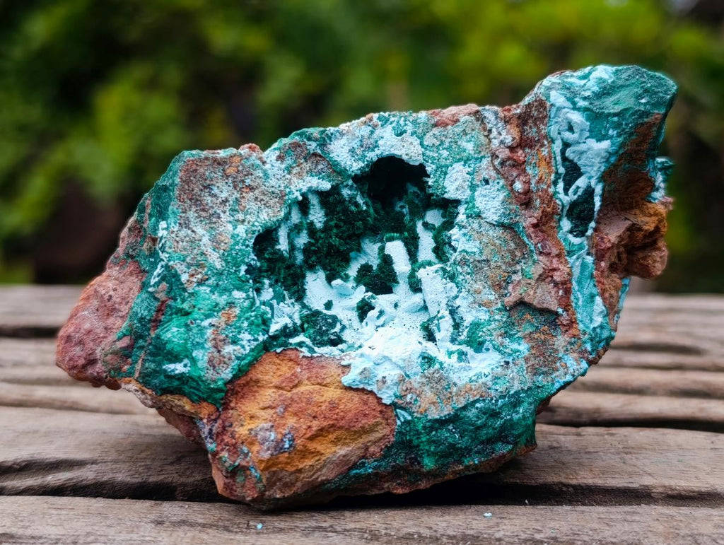 Natural Rare Drusy Coated Chrysocolla Specimens with Malachite on Dolomite Matrix x 12 From Lupoto Mine, Congo - Toprock Gemstones and Minerals 
