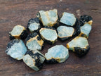 Natural Rare Aquamarine in Black Tourmaline Specimens x 70 From Karibib, Namibia - Toprock Gemstones and Minerals 