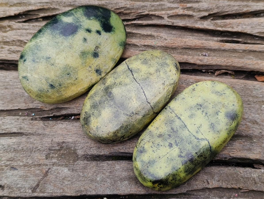 Polished Leopard Stone Free Forms x 12 From Zimbabwe - Toprock Gemstones and Minerals 