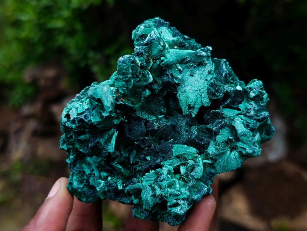 Natural Silky Malachite Specimens x 6 From Kasompe, Congo - Toprock Gemstones and Minerals 