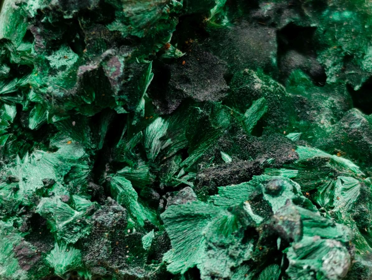 Natural Silky Malachite Specimens x 6 From Kasompe, Congo - Toprock Gemstones and Minerals 