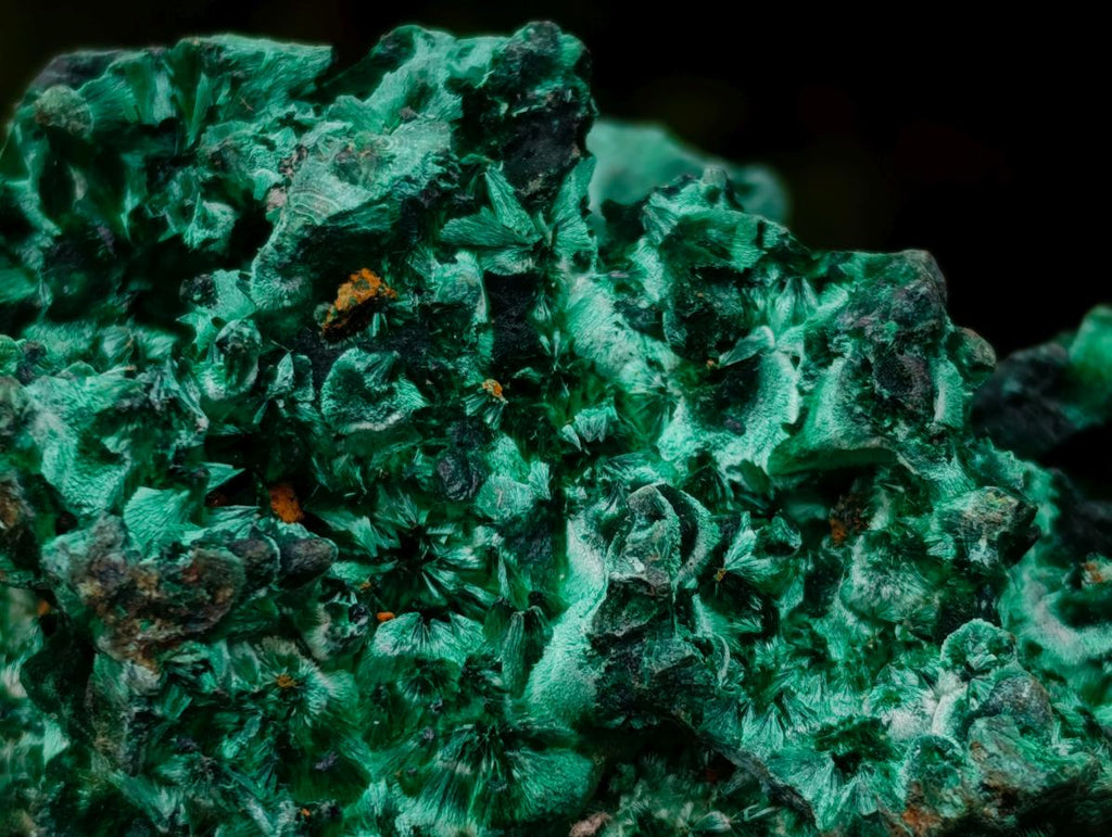 Natural Silky Malachite Specimens x 6 From Kasompe, Congo - Toprock Gemstones and Minerals 
