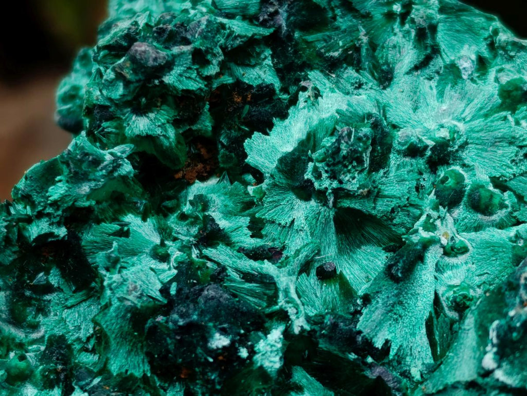 Natural Silky Malachite Specimens x 6 From Kasompe, Congo - Toprock Gemstones and Minerals 