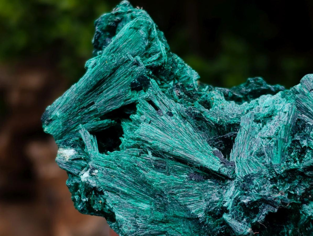 Natural Silky Malachite Specimens x 6 From Kasompe, Congo - Toprock Gemstones and Minerals 
