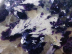 Polished Large One Side Silver Leaf Lepidolite Slices x 4 From Zimbabwe - Toprock Gemstones and Minerals 