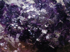 Polished Large One Side Silver Leaf Lepidolite Slices x 4 From Zimbabwe - Toprock Gemstones and Minerals 