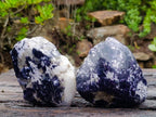 Polished Large One Side Silver Leaf Lepidolite Slices x 4 From Zimbabwe - Toprock Gemstones and Minerals 