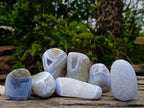 Polished Blue Lace Agate Free Forms x 7 From Nsanje, Malawi - Toprock Gemstones and Minerals 