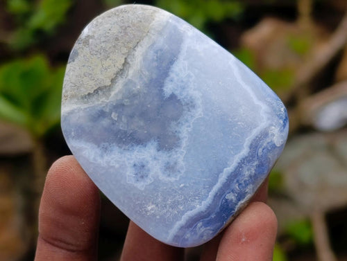 Polished Blue Lace Agate Free Forms x 7 From Nsanje, Malawi - Toprock Gemstones and Minerals 