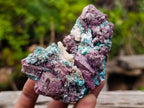 Natural Salrose Cobaltoan Dolomite Specimens with Malachite and Chrysocolla x 6 From Kakanda, Congo - Toprock Gemstones and Minerals 