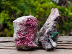 Natural Salrose Cobaltoan Dolomite Specimens with Malachite and Chrysocolla x 6 From Kakanda, Congo - Toprock Gemstones and Minerals 