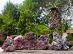 Natural Salrose Cobaltoan Dolomite Specimens with Malachite and Chrysocolla x 6 From Kakanda, Congo - Toprock Gemstones and Minerals 