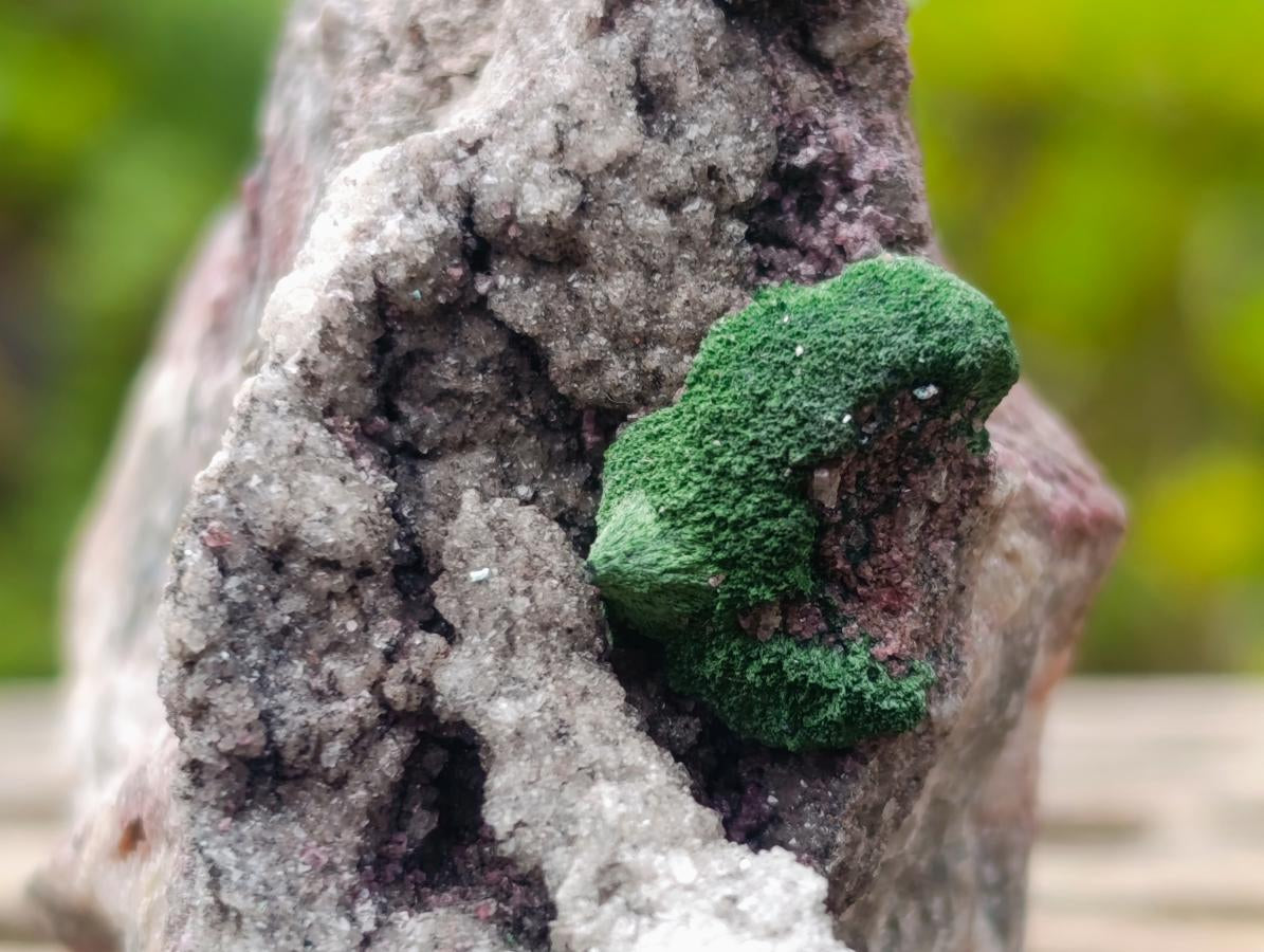Natural Salrose Cobaltoan Dolomite Specimens with Malachite and Chrysocolla x 6 From Kakanda, Congo - Toprock Gemstones and Minerals 