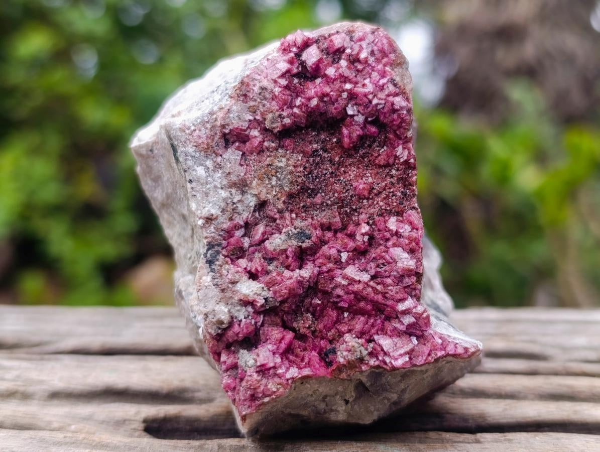 Natural Salrose Cobaltoan Dolomite Specimens with Malachite and Chrysocolla x 6 From Kakanda, Congo - Toprock Gemstones and Minerals 