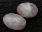 Polished Large Gemmy Rose Quartz Palm Stones x 12 From Madagascar - Toprock Gemstones and Minerals 