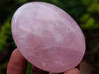Polished Large Gemmy Rose Quartz Palm Stones x 12 From Madagascar - Toprock Gemstones and Minerals 